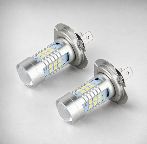Ampoules LED H7 6000K blanc pur pour phares de voiture
